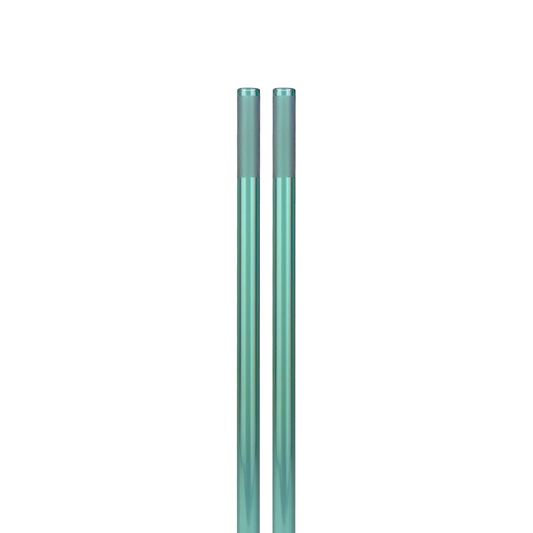Aqua Glass Straws 2 Pack