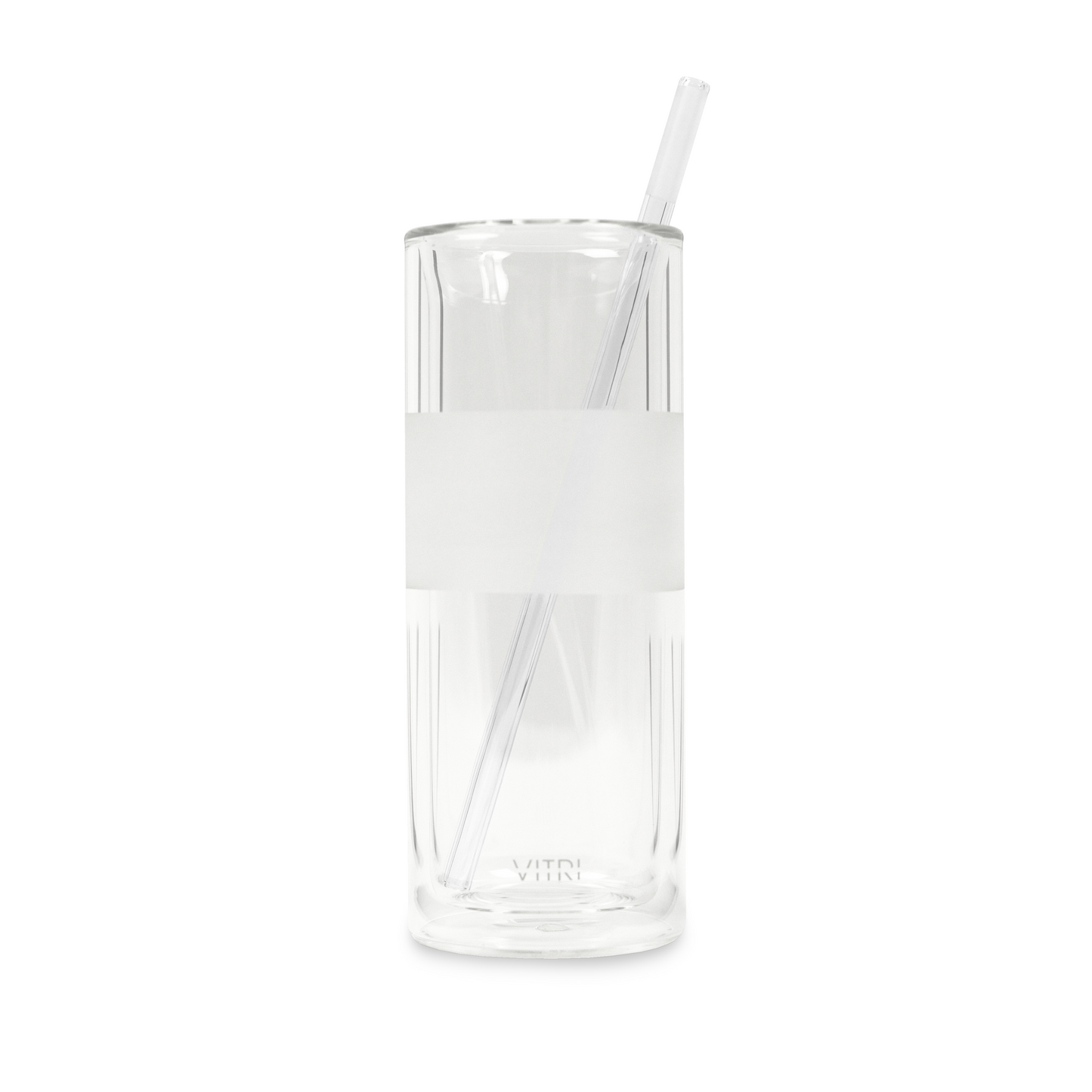 Clear Glass Straws 2 Pack
