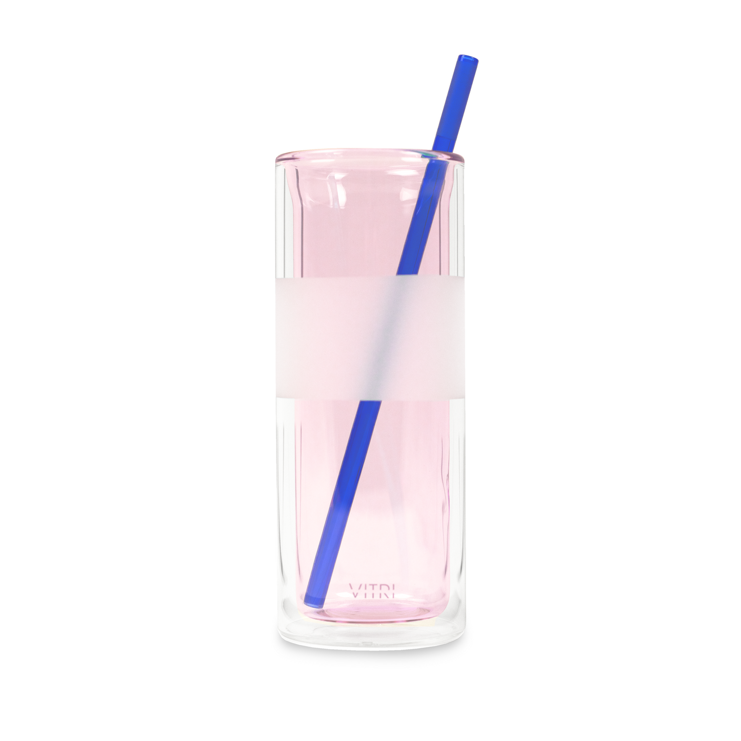 Cobalt Glass Straws 2 Pack