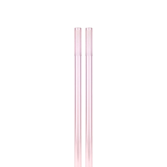 VITRI borosilicate glass straws 2-pack, in Rose