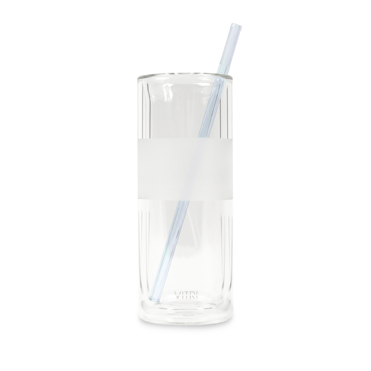 Violet Glass Straws 2 Pack