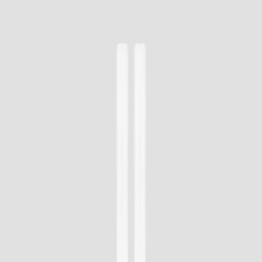 VITRI borosilicate glass straws 2-pack, in White