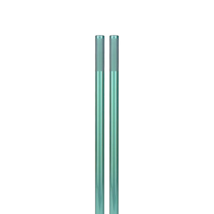 Aqua Glass Straws 2 Pack