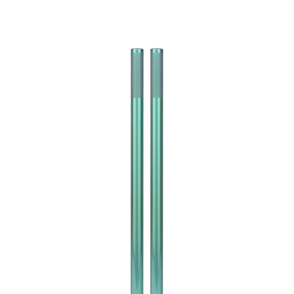 Aqua Glass Straws 2 Pack