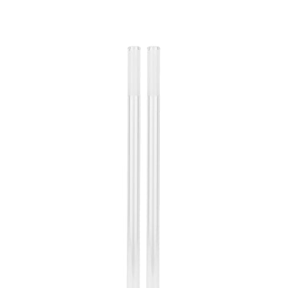 Clear Glass Straws 2 Pack