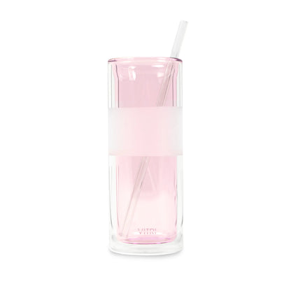 Clear Glass Straws 2 Pack