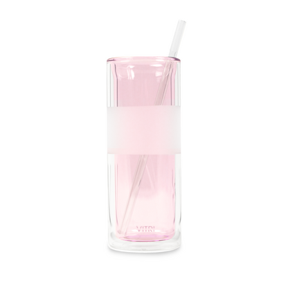 Clear Glass Straws 2 Pack