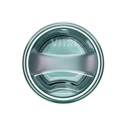 All-Glass Lidded Tumbler, 10oz, Aqua