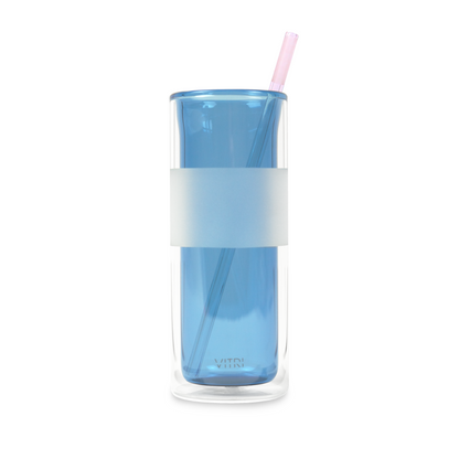 Rose Glass Straws 2 Pack