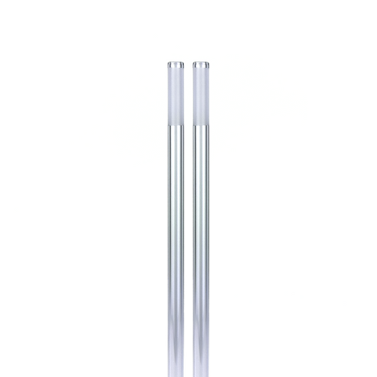Violet Glass Straws 2 Pack
