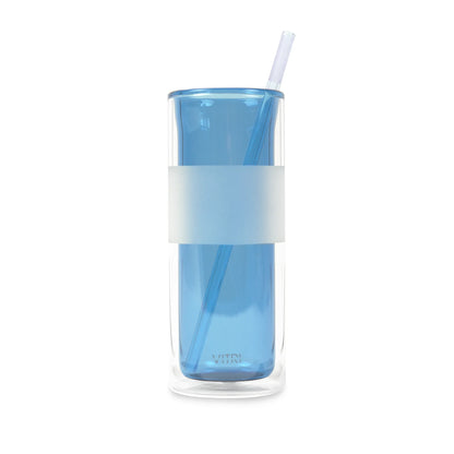 Violet Glass Straws 2 Pack