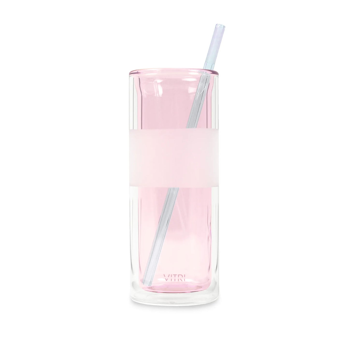 Violet Glass Straws 2 Pack