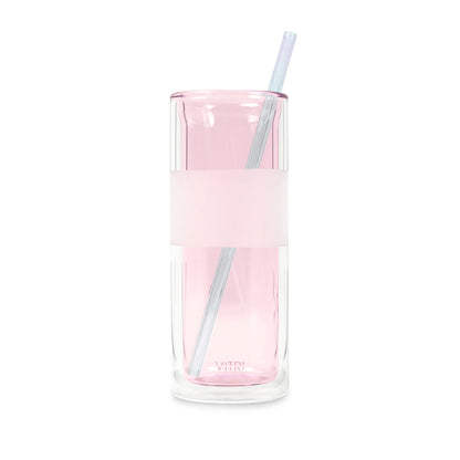 Violet Glass Straws 2 Pack