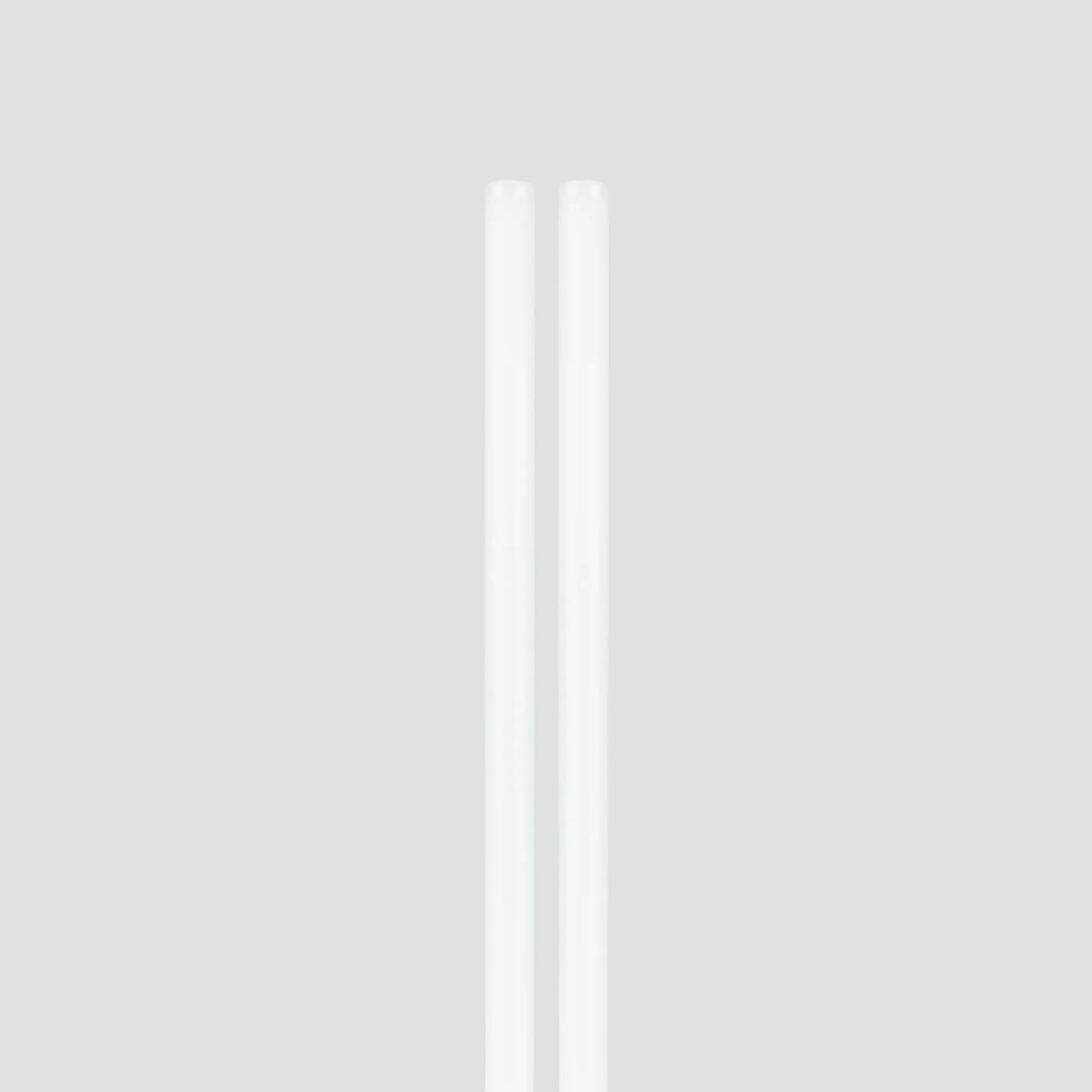 White Glass Straws 2 Pack