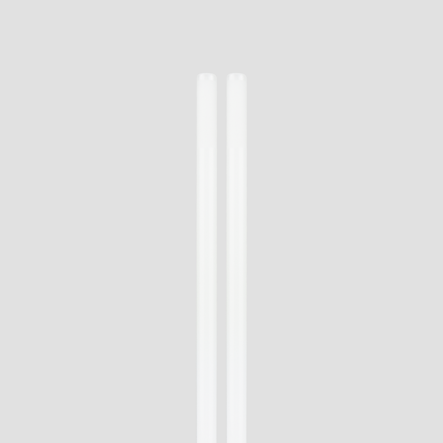 White Glass Straws 2 Pack